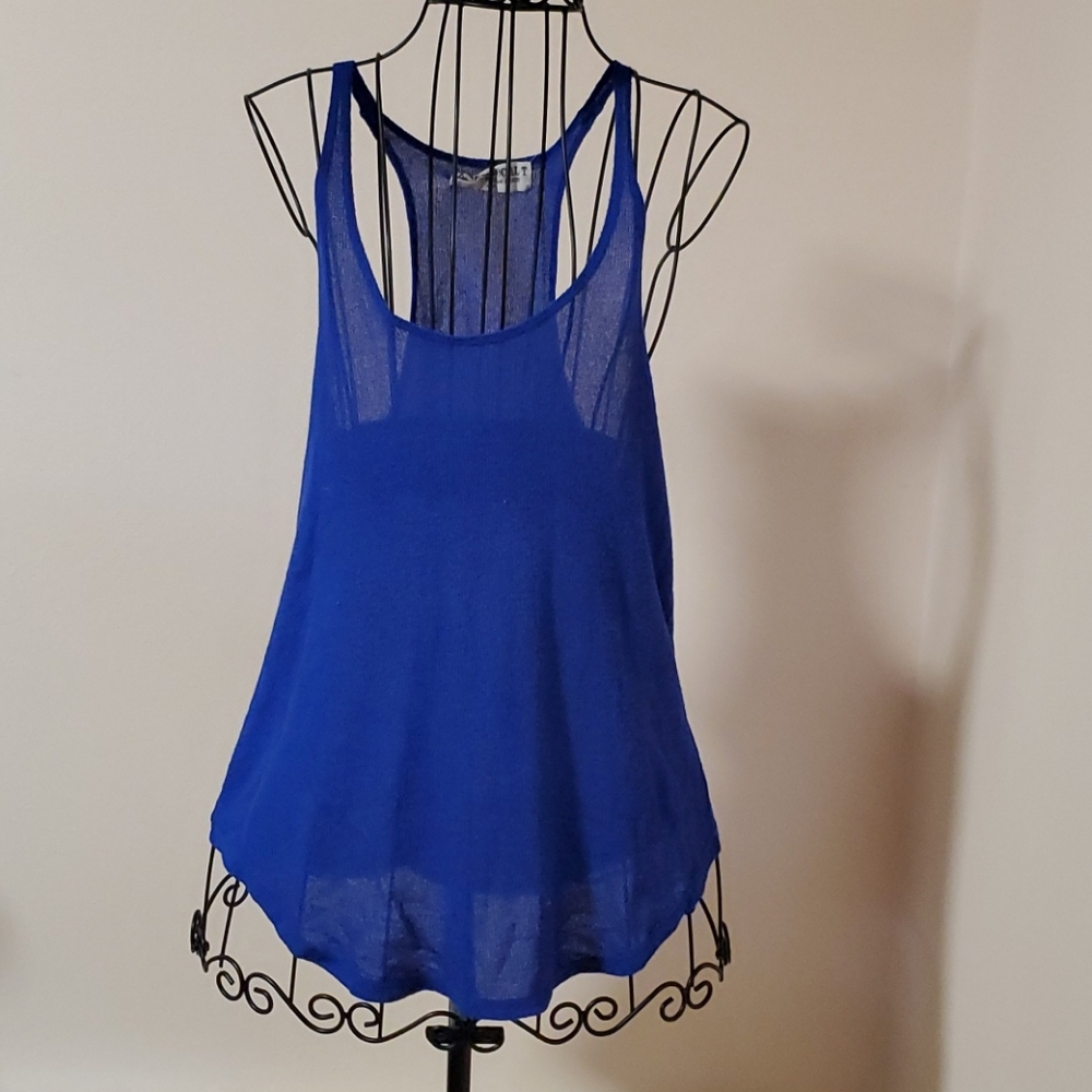 Project Social T blue tank top size S